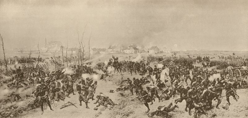 Hanseatiska trupper vid Loigny, fransk-preussiska kriget, december 1870 av German School