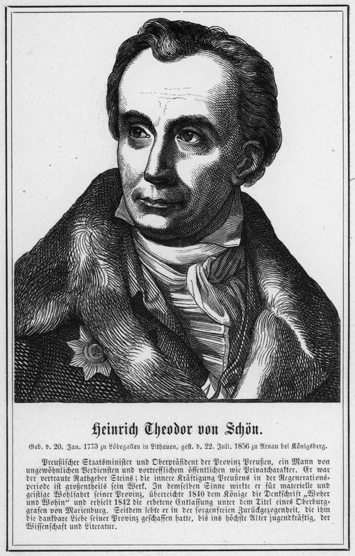 Heinrich Theodor von Schon (gravyr) av German School