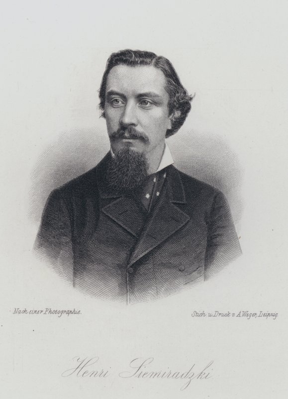 Henryk Siemiradzki, polsk konstnär (gravyr) av German School