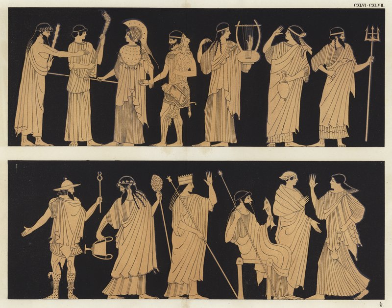 Herakles och Athena av German School