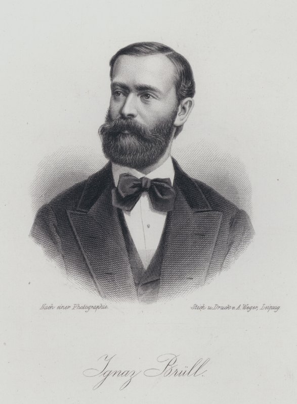 Ignaz Brull, Mährenfödd österrikisk pianist och kompositör (gravyr) av German School