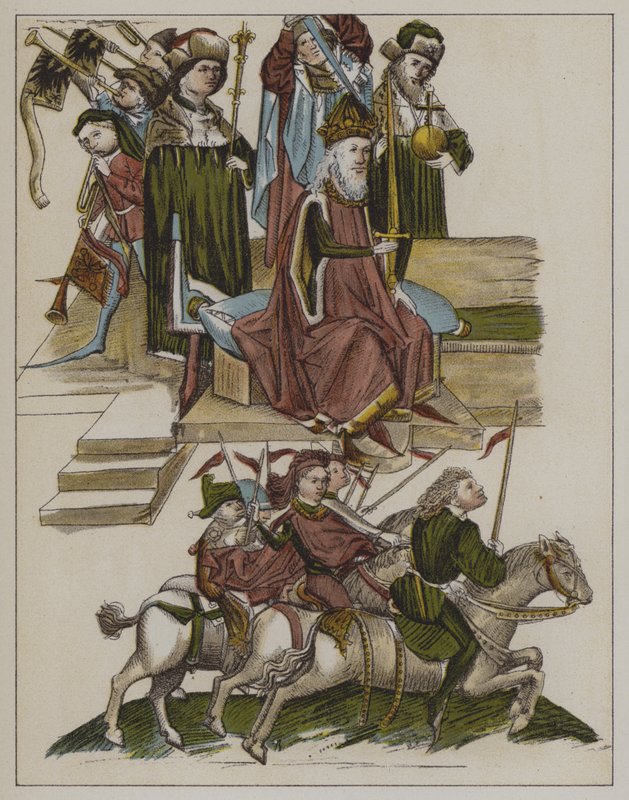 Fredrik I:s placering av huset Hohenzollern som kurfurst av Brandenburg vid konciliet i Konstanz, 18 april 1417 av German School