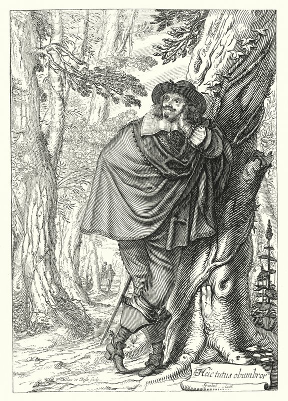 James Howell, anglo-walesisk historiker och författare (gravyr) av German School