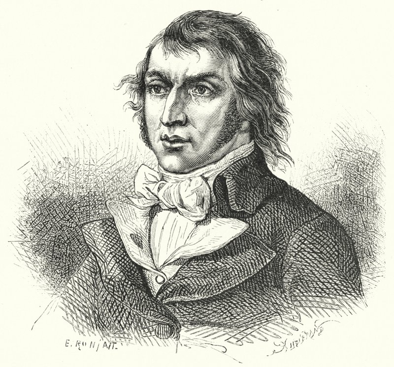 Jean-Lambert Tallien, fransk revolutionär politiker (gravyr) av German School