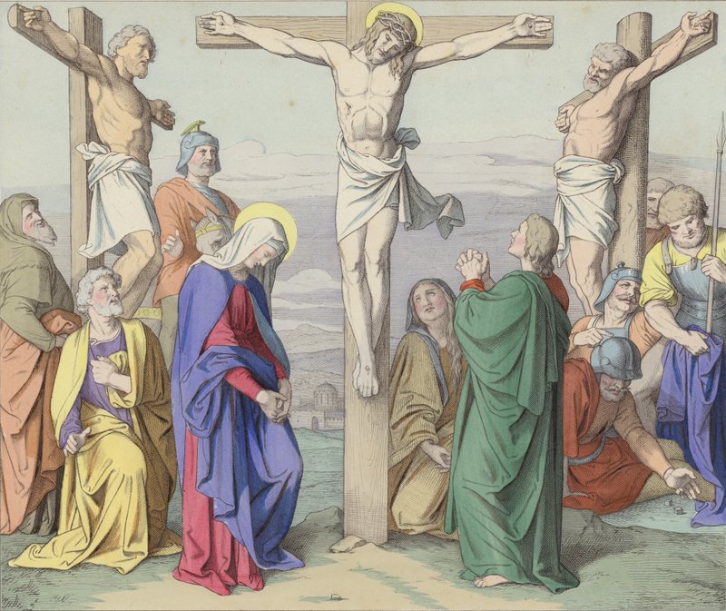 Jesus dog på korset av German School