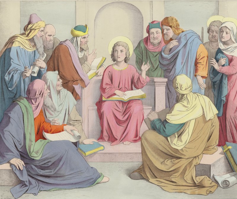 Jesus finns i templet av German School