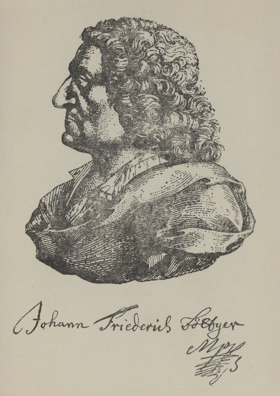 Johann Friedrich Boettger, tysk alkemist (litografi) av German School