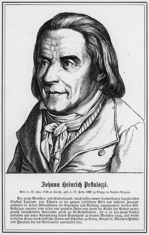 Johann Heinrich Pestalozzi (gravyr) av German School