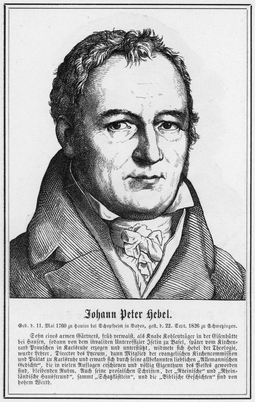 Johann Peter Hebel (gravyr) av German School