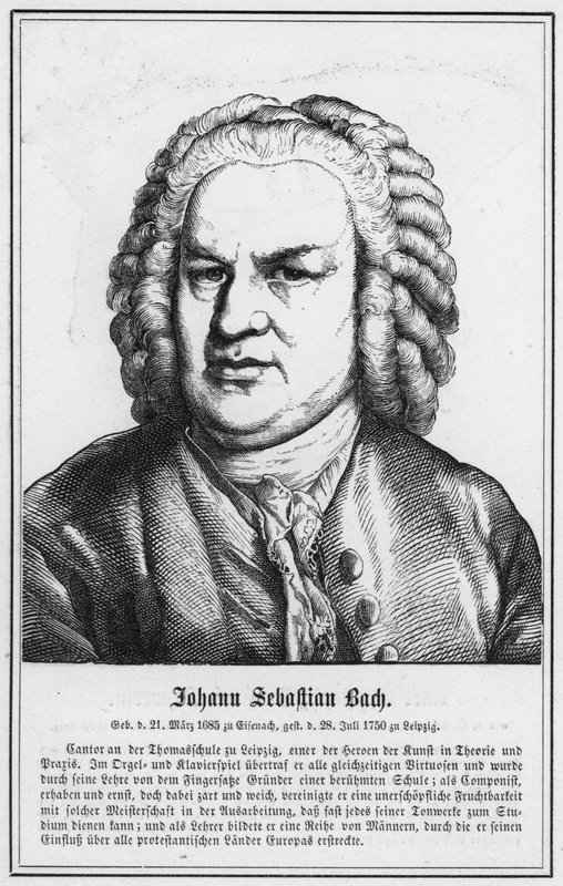 Johann Sebastian Bach (gravyr) av German School