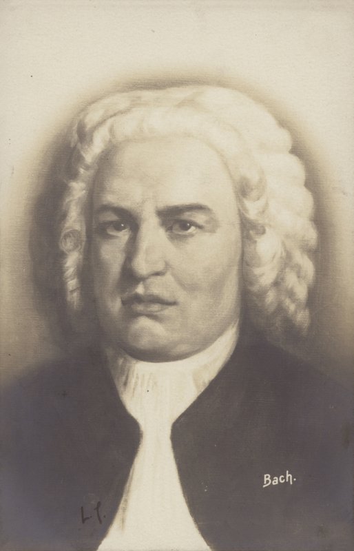 Johann Sebastian Bach, tysk kompositör, organist, cembalist, violist och violinist under barocken (1685-1750) av German School