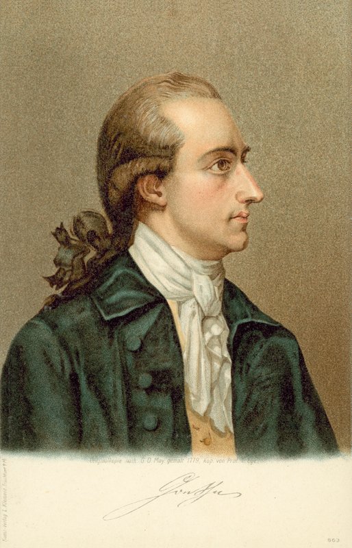Johann Wolfgang von Goethe, (1749-1832), tysk författare och statsman. av German School