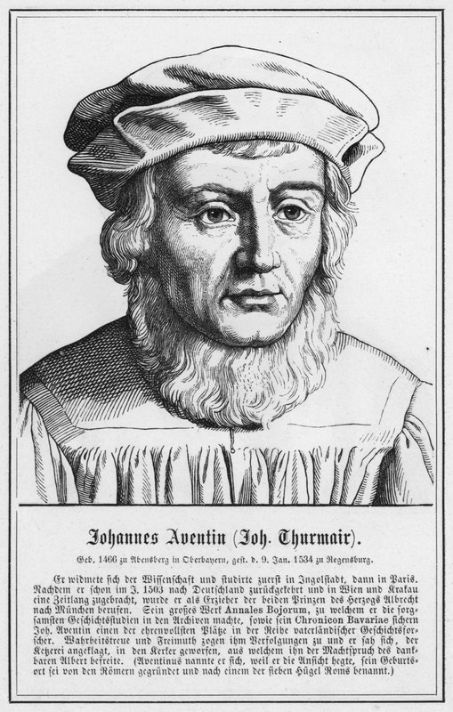 Johannes Aventin, Johannes Thurmair (gravyr) av German School