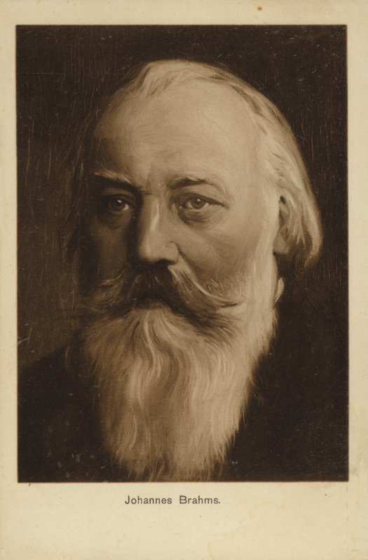 Johannes Brahms, tysk kompositör och pianist (1833-1897) av German School