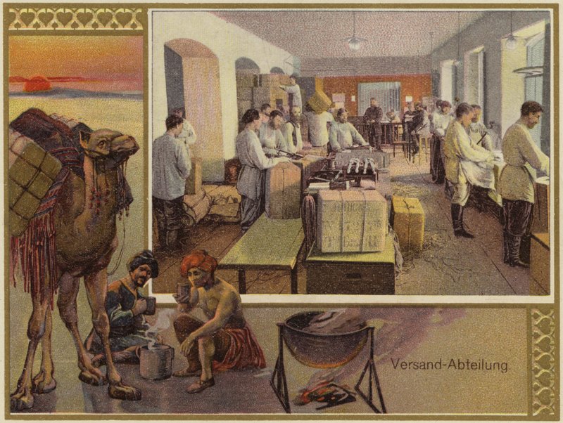 K och S Popov Brothers reklam (färglitografi) av German School