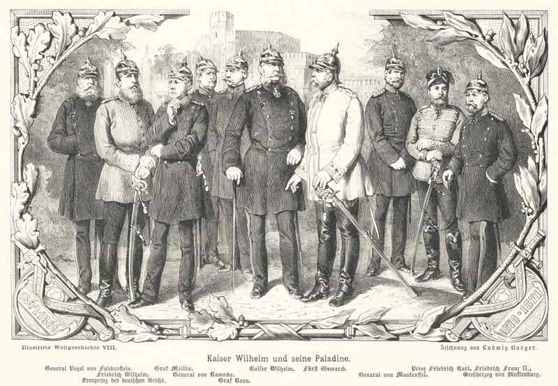 Kaiser Wilhelm II och hans paladiner av German School
