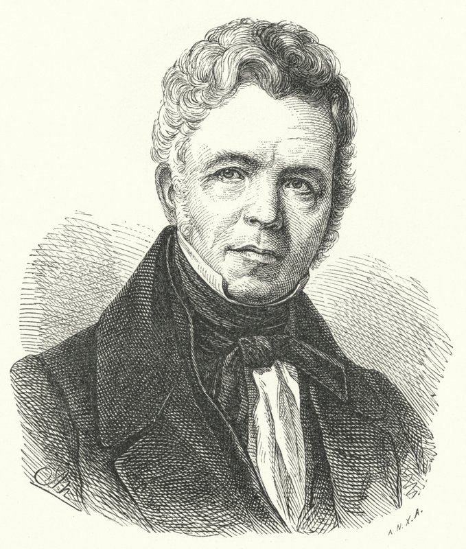 Karl Friedrich Schinkel, preussisk arkitekt, stadsplanerare, konstnär och designer av German School