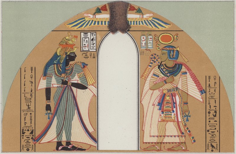 Kung Amenhotep I och hans fru av German School