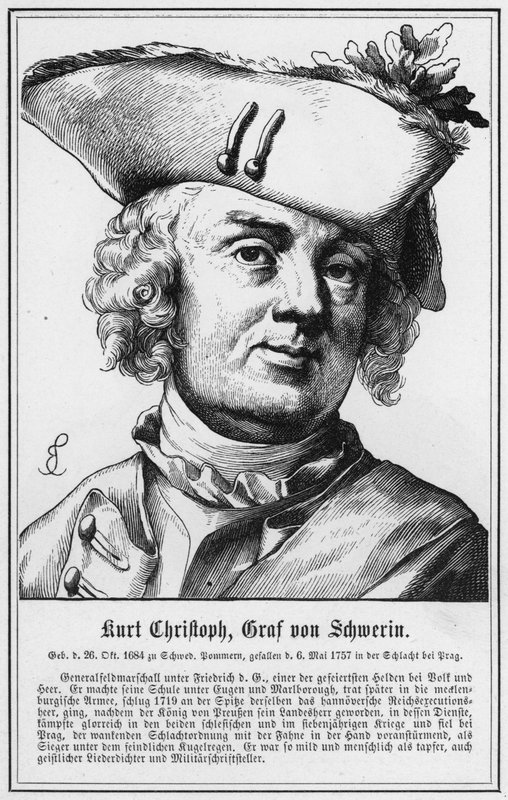 Kurt Christoph, greve av Schwerin (gravyr) av German School