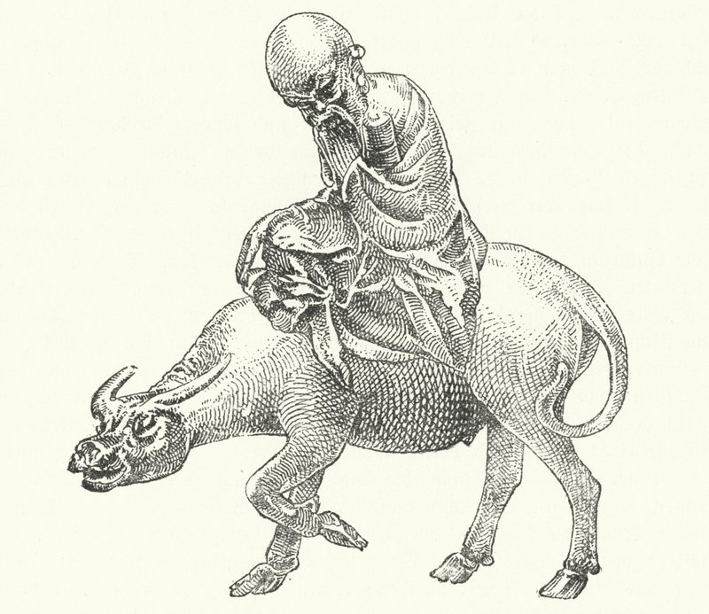 Laozi, forntida kinesisk filosof (gravyr) av German School
