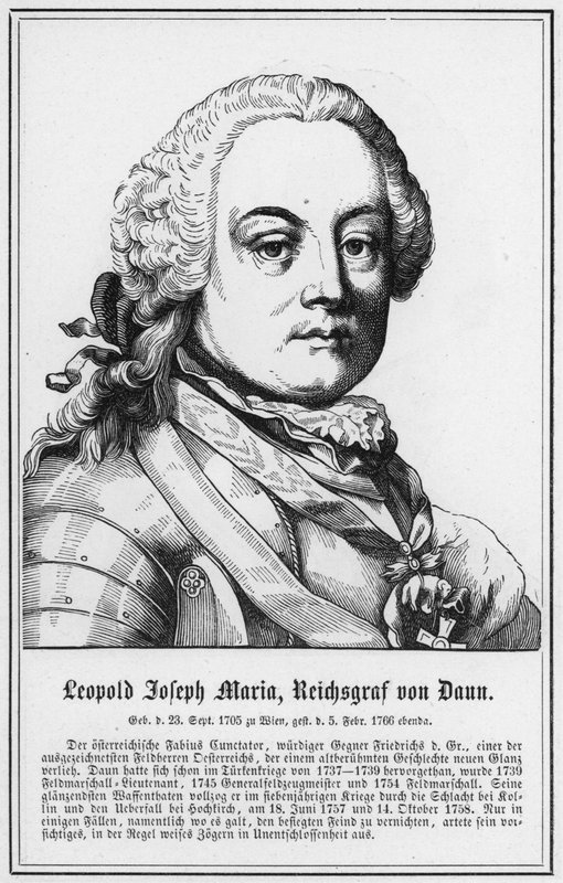 Leopold Joseph Maria, kejsargreve av Daun (gravyr) av German School
