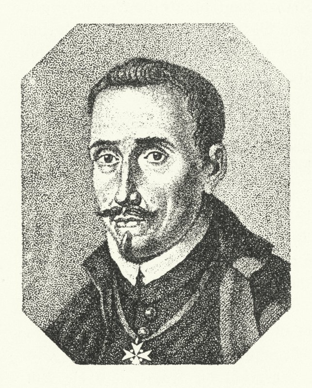 Lope de Vega, spansk poet och dramatiker (gravyr) av German School