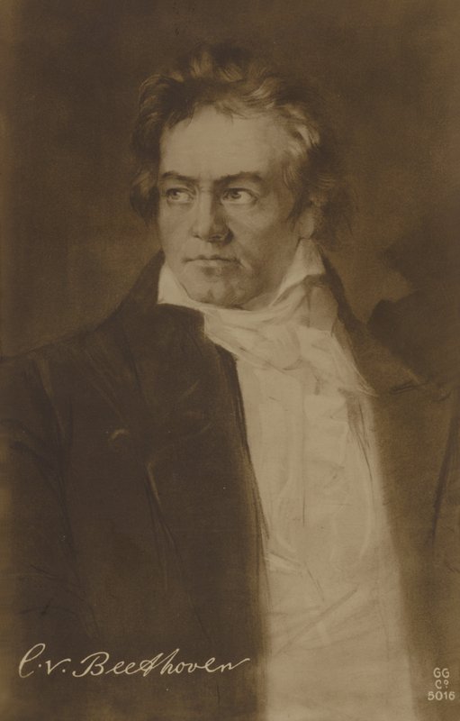Ludwig van Beethoven, tysk kompositör och pianist (1770-1827) av German School