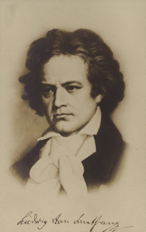 Ludwig van Beethoven, tysk kompositör och pianist (1770-1827) av German School