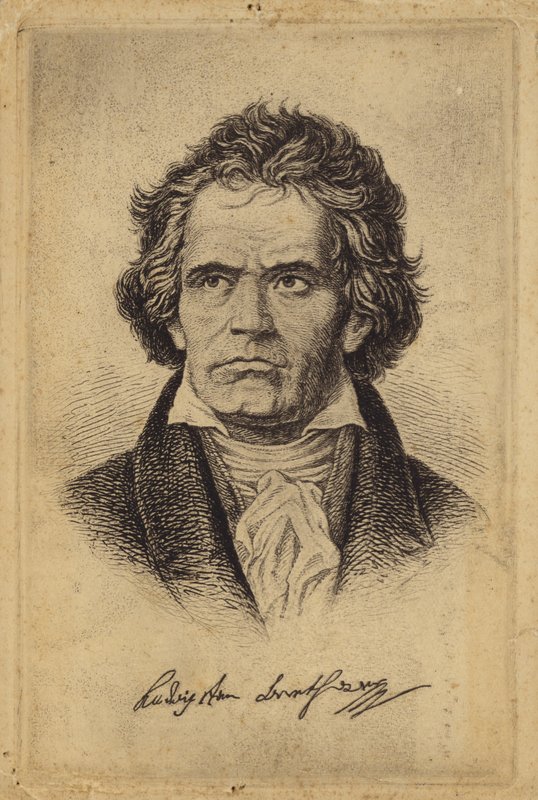 Ludwig van Beethoven, tysk kompositör och pianist (1770-1827) av German School
