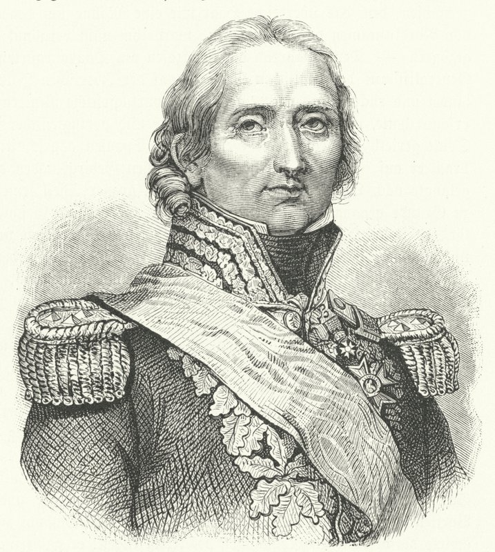 Marskalk Nicolas Soult, fransk soldat (gravyr) av German School