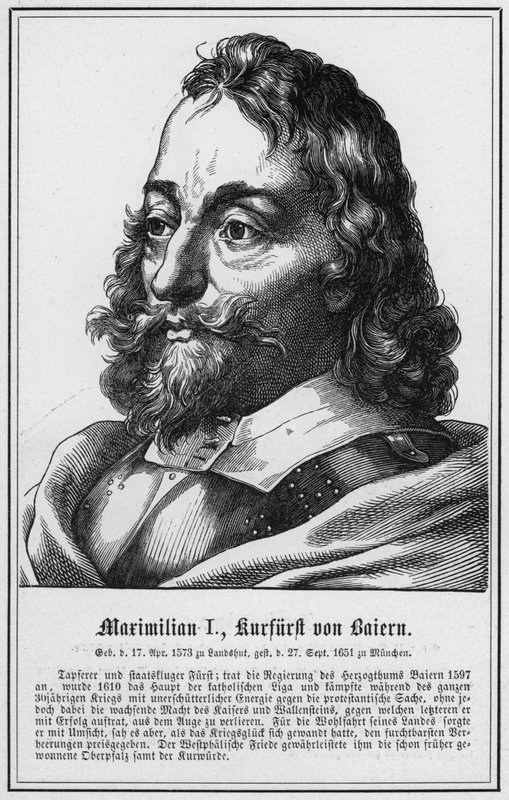 Maximilian I, kurfurst av Bayern (gravyr) av German School