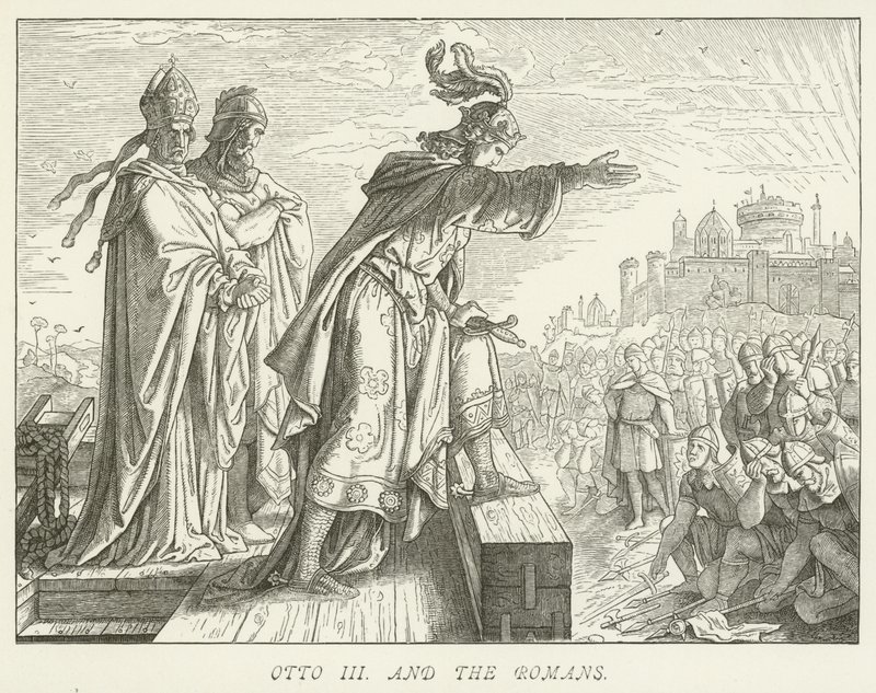 Otto III och romarna av German School