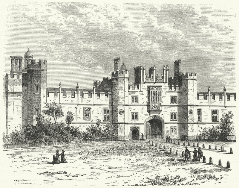 Palace of Whitehall, London (gravyr) av German School