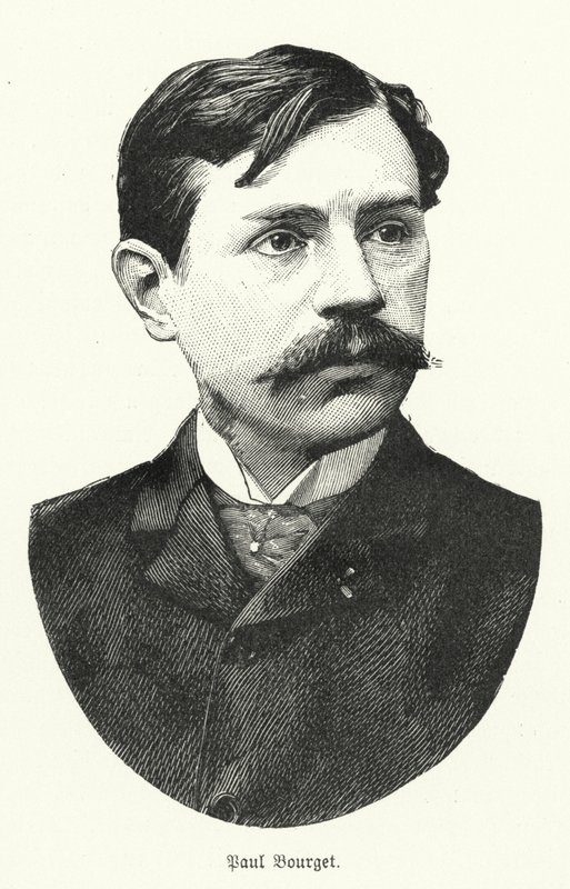 Paul Bourget, fransk författare (litho) av German School