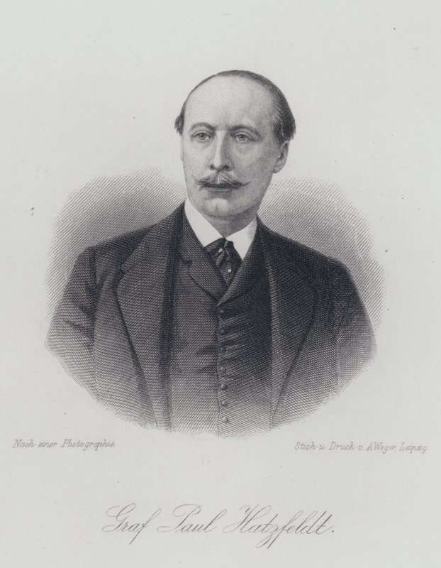 Paul von Hatzfeldt, tysk diplomat och politiker (gravyr) av German School