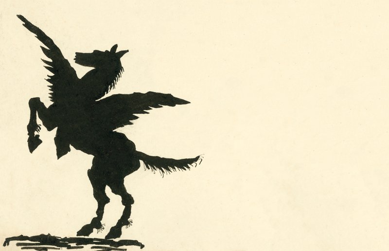 Pegasus (litografi) av German School