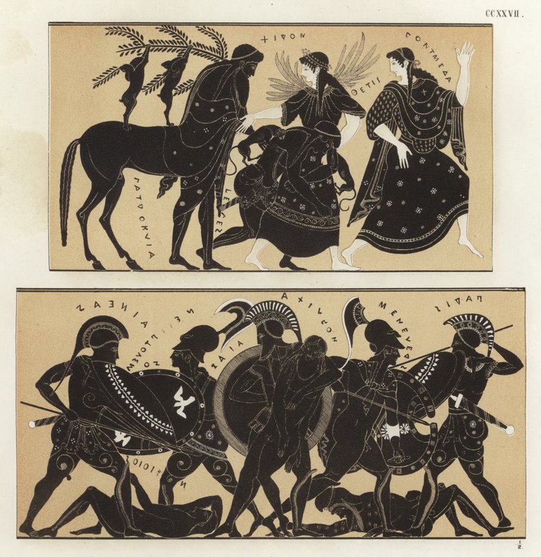 Peleus och Thetis av German School