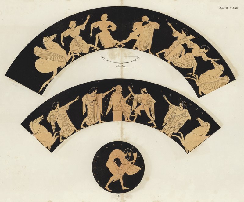 Peleus och Thetis av German School