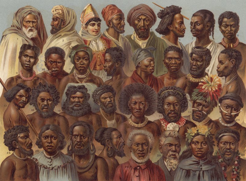 Folk i Afrika och Australien av German School