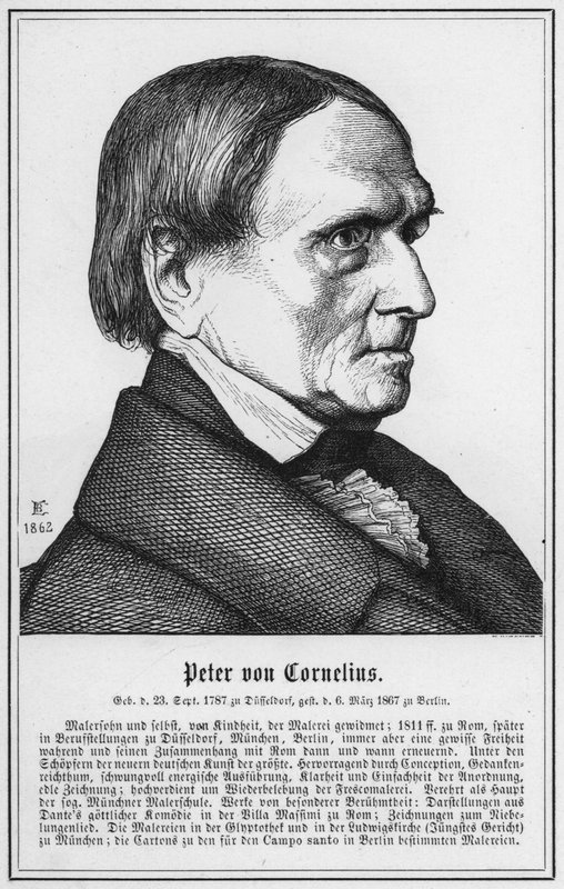 Peter von Cornelius (gravyr) av German School