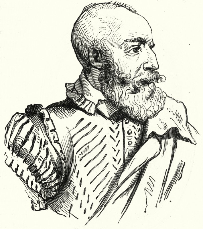 Petrus Ramus, fransk humanist och logiker dödad i massakern på St Bartolomeusdagen (gravyr) av German School