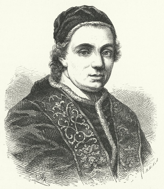 Påve Clemens XIV (gravyr) av German School