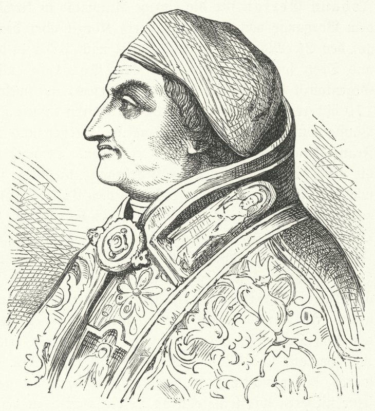Påve Pius II (gravyr) av German School