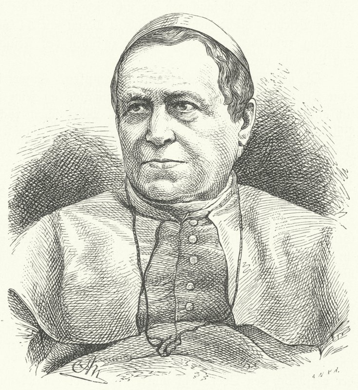 Påve Pius IX (gravyr) av German School