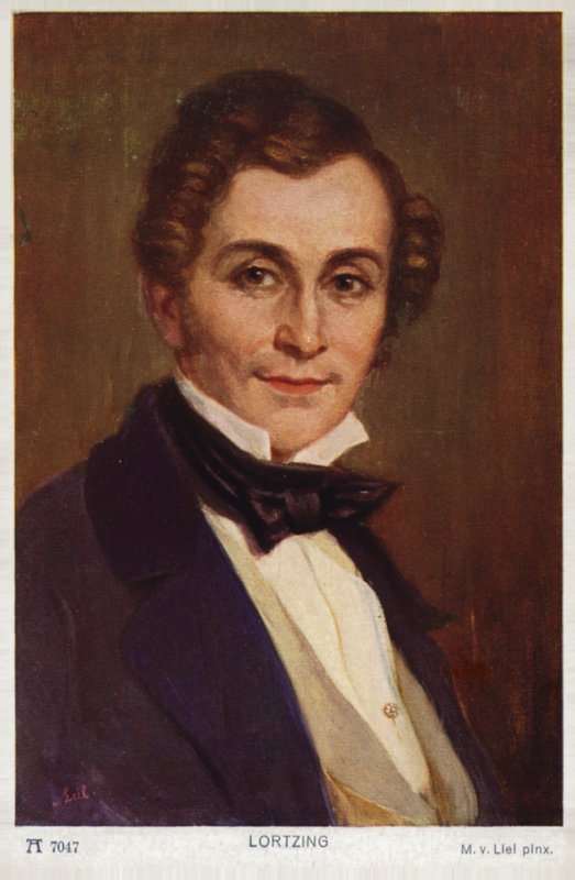 Porträtt av Albert Lortzing av German School