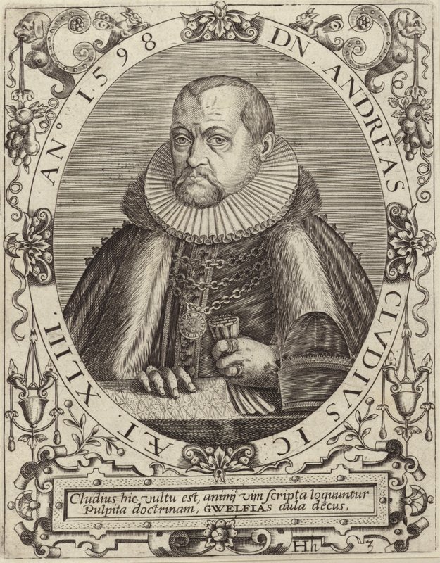 Porträtt av Andreas Cludius av German School