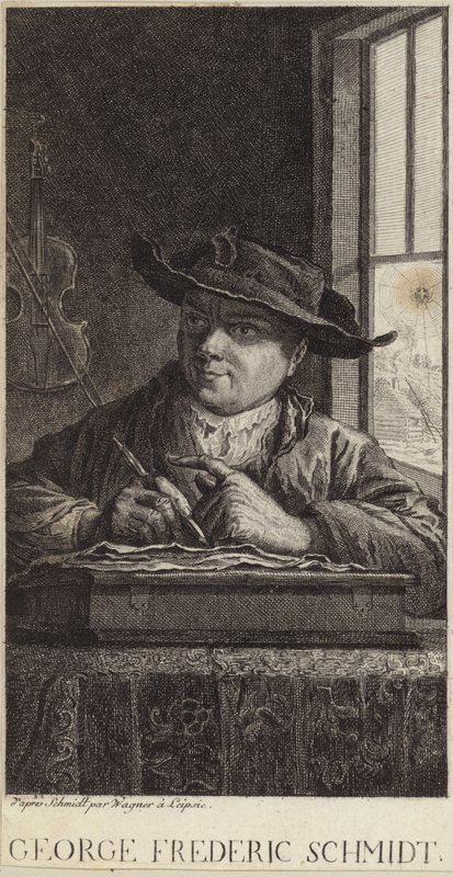 Porträtt av George Frederic Schmidt av German School