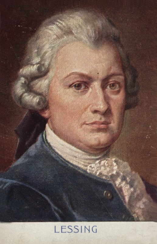 Porträtt av Gotthold Ephraim Lessing av German School
