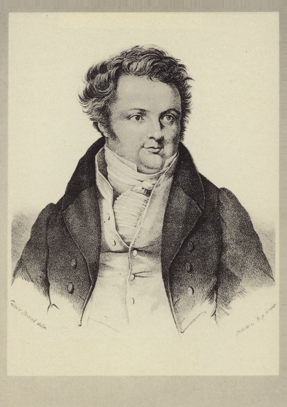 Porträtt av Heinrich Marschner av German School