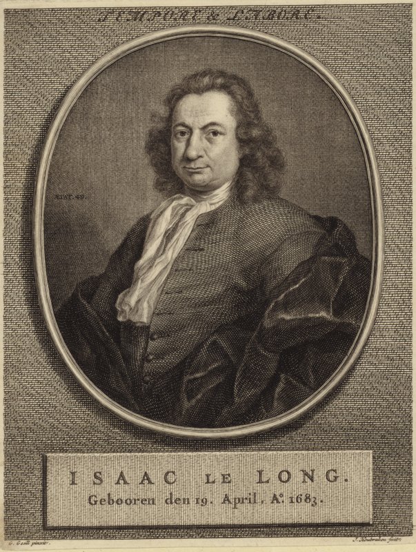 Porträtt av Isaac le Long av German School
